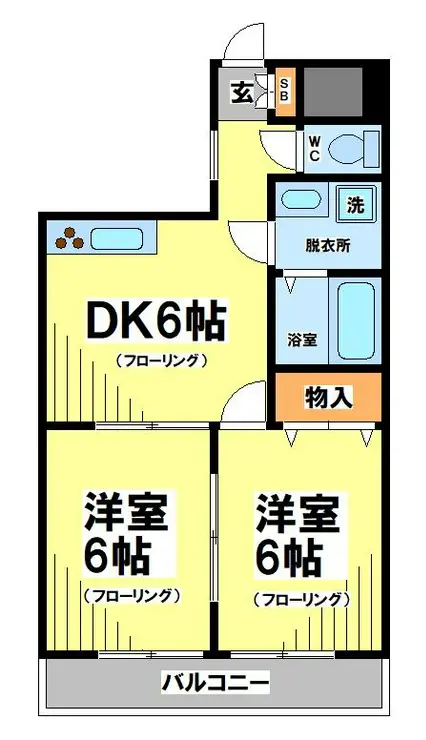 菊野台KYハイツ 3階階 間取り