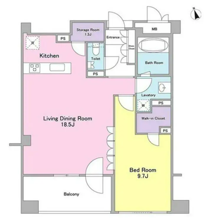 ランテンヌ四谷 1階階 間取り