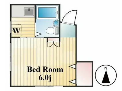 山一東尾久ビル(1K/3階)の間取り写真
