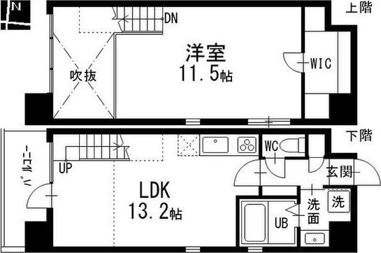丸の内スクエア(1LDK/5階)の間取り写真