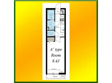 リブリ・保谷エトワール(1K/3階)の間取り写真