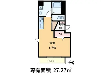 エー・エヌ東京(ワンルーム/1階)の間取り写真