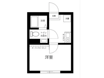 エクラ中台(1K/3階)の間取り写真