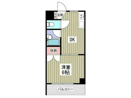 清新三興ハイツA(1DK/2階)の間取り写真