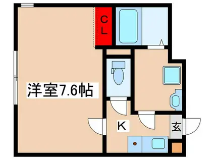 NOVENA HILLS(1K/3階)の間取り写真