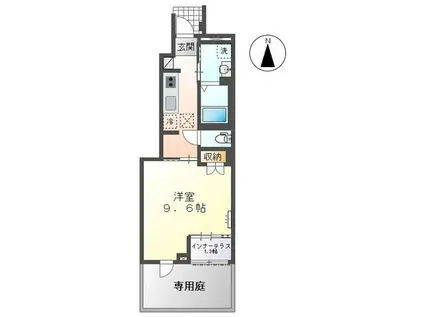 MS LUNA II(1K/1階)の間取り写真