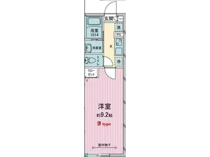 北秋津工事1号(1K/3階)の間取り写真