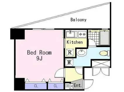 グランディール初台(1K/6階)の間取り写真