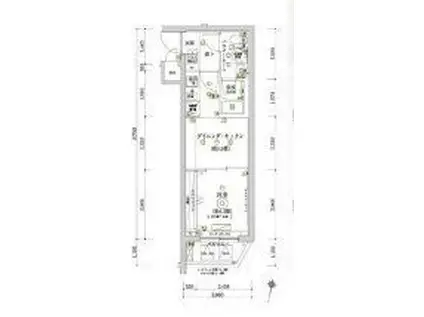 ECREDE赤羽サウス(1DK/4階)の間取り写真