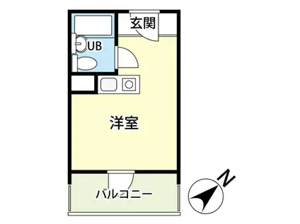 ロイヤル石川町(ワンルーム/3階)の間取り写真