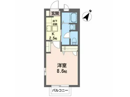 元町参番館(1K/1階)の間取り写真