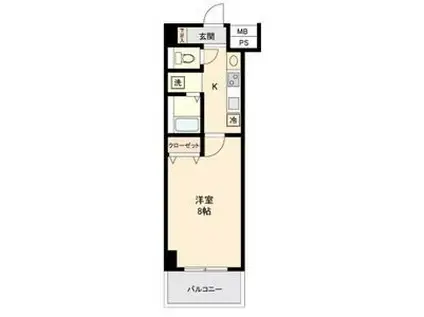 リアライズ沢下町I(1K/5階)の間取り写真