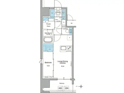 ルフォンプログレ赤羽マークス(1LDK/7階)の間取り写真
