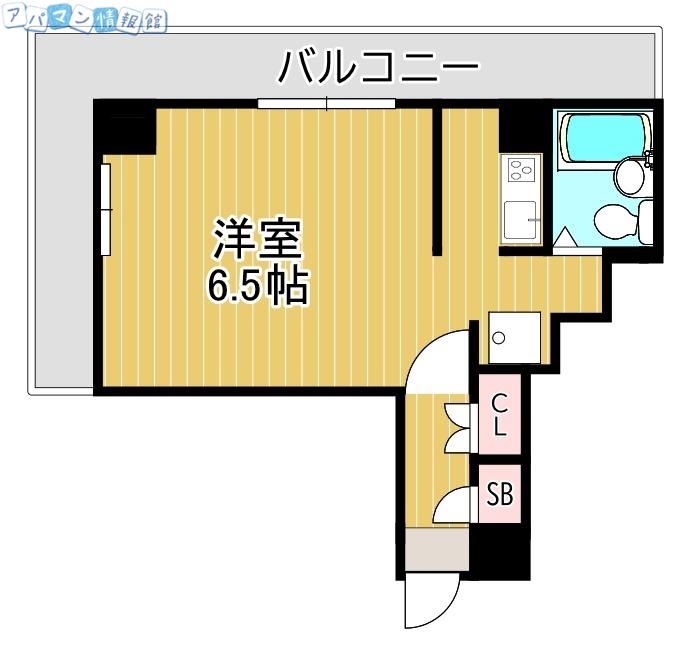リバティプラザ本町(ワンルーム/10階)の間取り写真