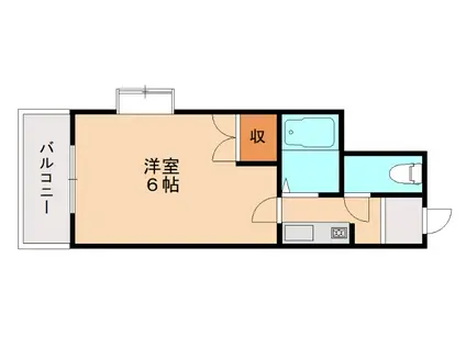 リファレンス小倉北(1K/2階)の間取り写真