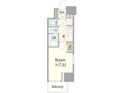 エスリード上前津セレーノ(1K/12階)の間取り写真