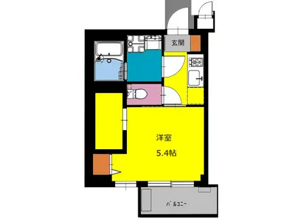 BCASA南幸町(1SLDK/5階)の間取り写真