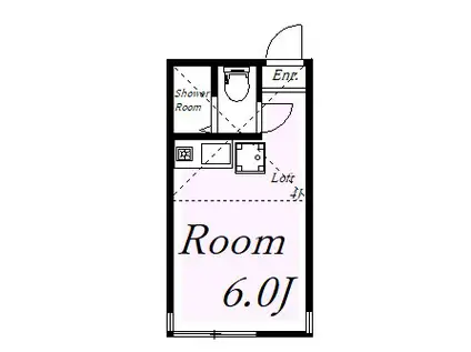 ユナイト鶴見カテドラルの杜(ワンルーム/2階)の間取り写真