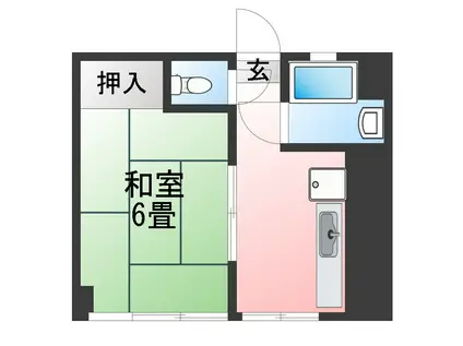 ヴィラ・アキモト(1K/3階)の間取り写真