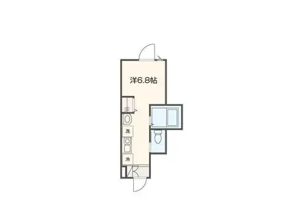 MELLAS久我山(ワンルーム/1階)の間取り写真