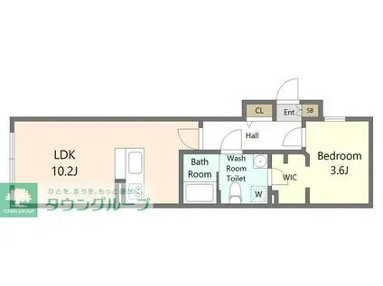 AGRACES小竹向原(1LDK/3階)の間取り写真