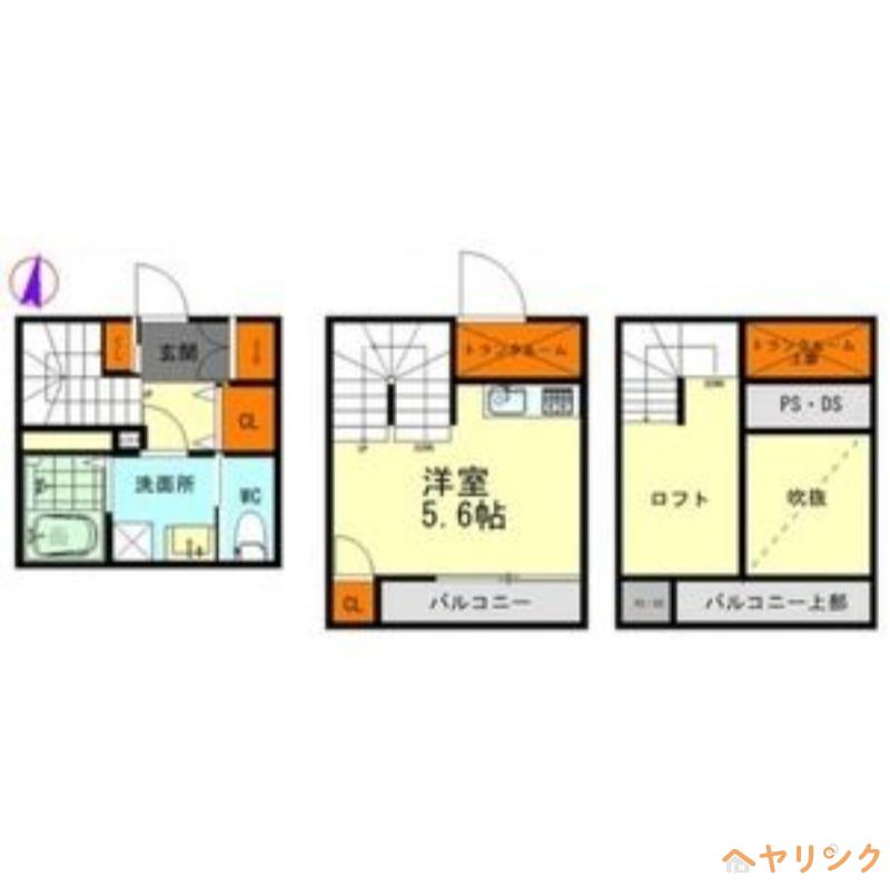 プレミア清水(ワンルーム/1階)の間取り写真