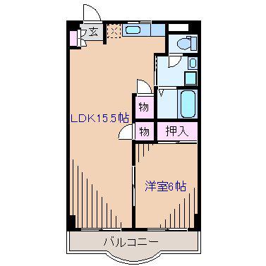 ラフィナート菊名(1LDK/1階)の間取り写真