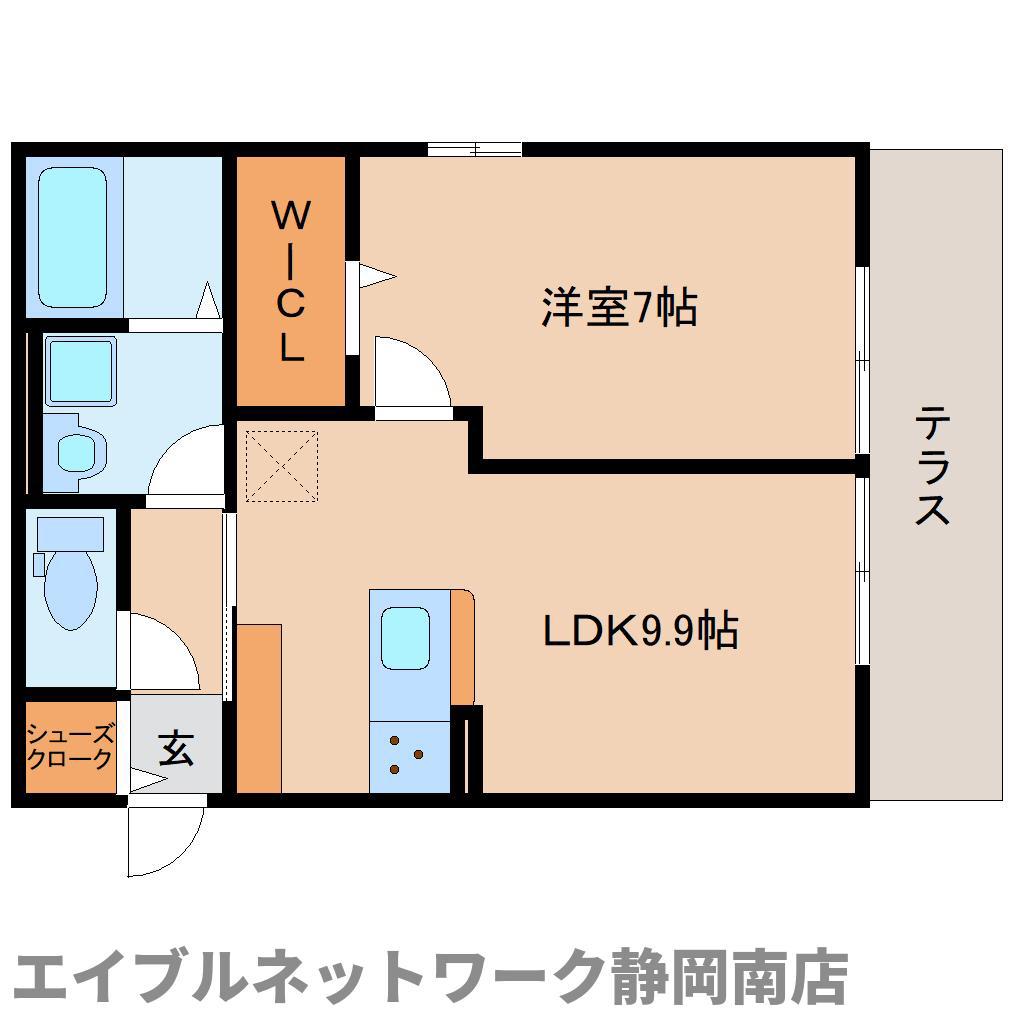 HEIMMAISON中田本町C(1LDK/1階)の間取り写真