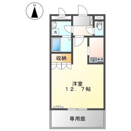 プロスパー横尾(1K/2階)の間取り写真