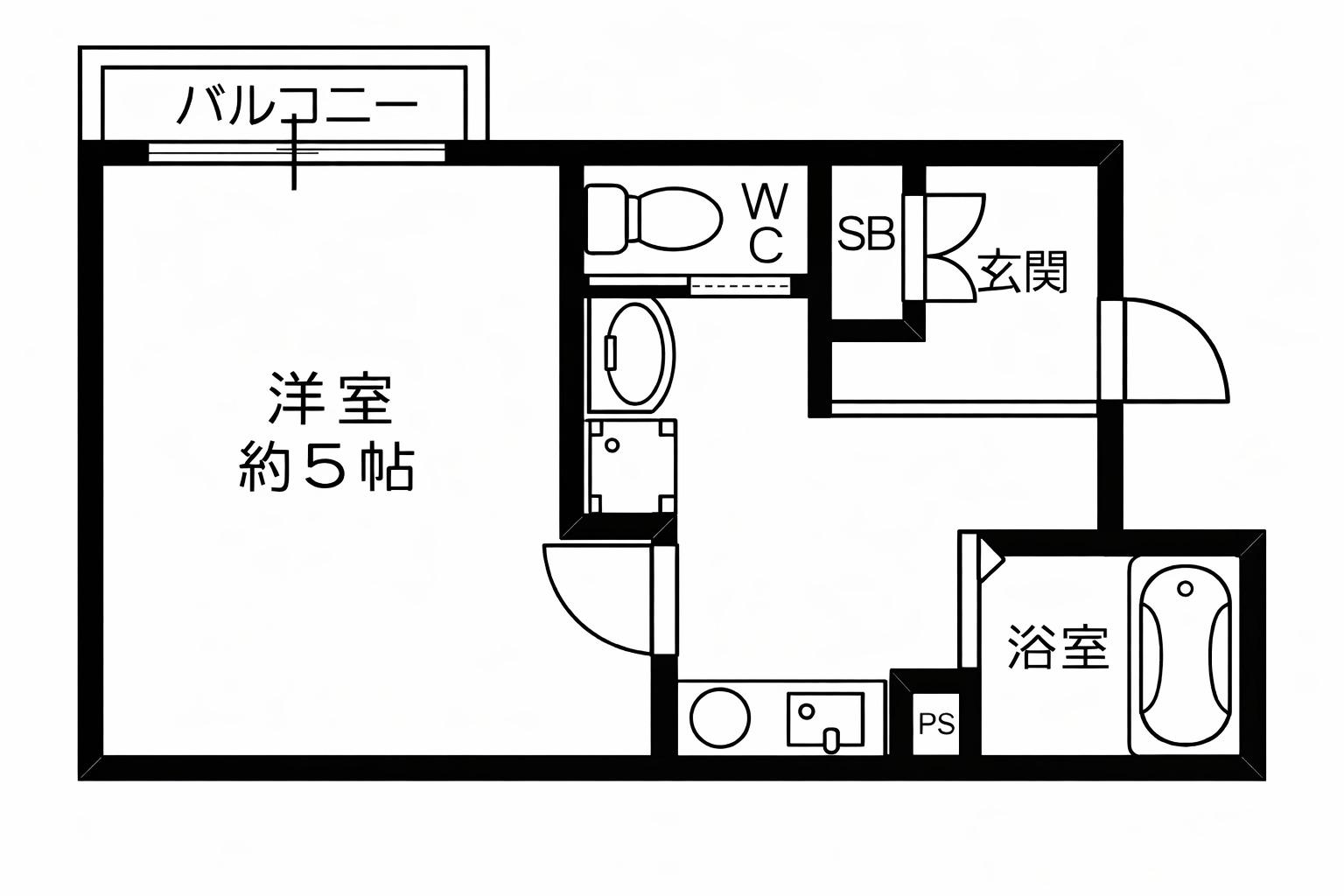 LEFIELD002(1K/3階)の間取り写真