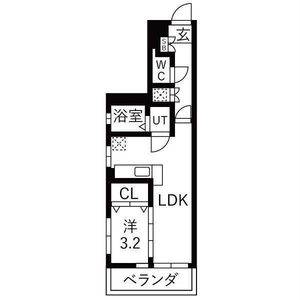 リヴィエール(ワンルーム/5階)の間取り写真