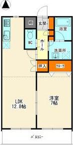 アムール南分(1LDK/5階)の間取り写真