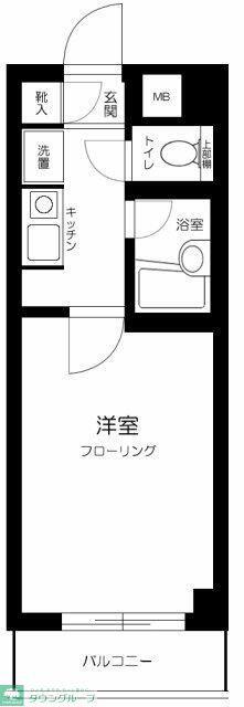 スカイコート新宿第8(1K/6階)の間取り写真