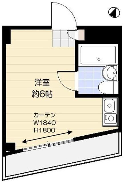 エトワール目白台(ワンルーム/2階)の間取り写真