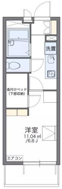 レオパレスグランパ マロン(1K/4階)の間取り写真