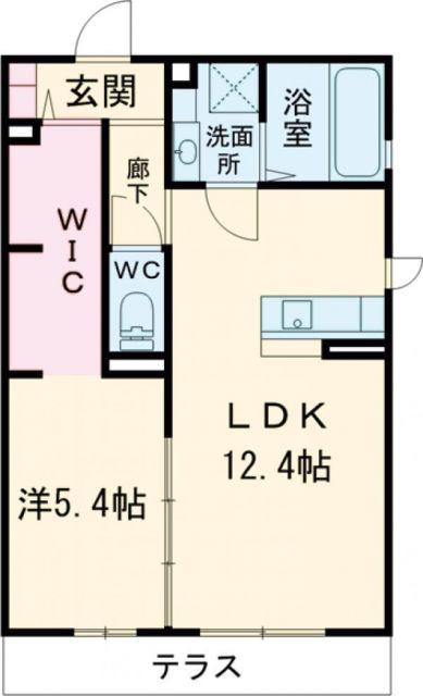 ブランシェメゾン明石樽屋町(1LDK/1階)の間取り写真