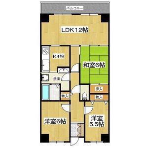 PHOENIX COURT 交野I(3LDK/1階)の間取り写真