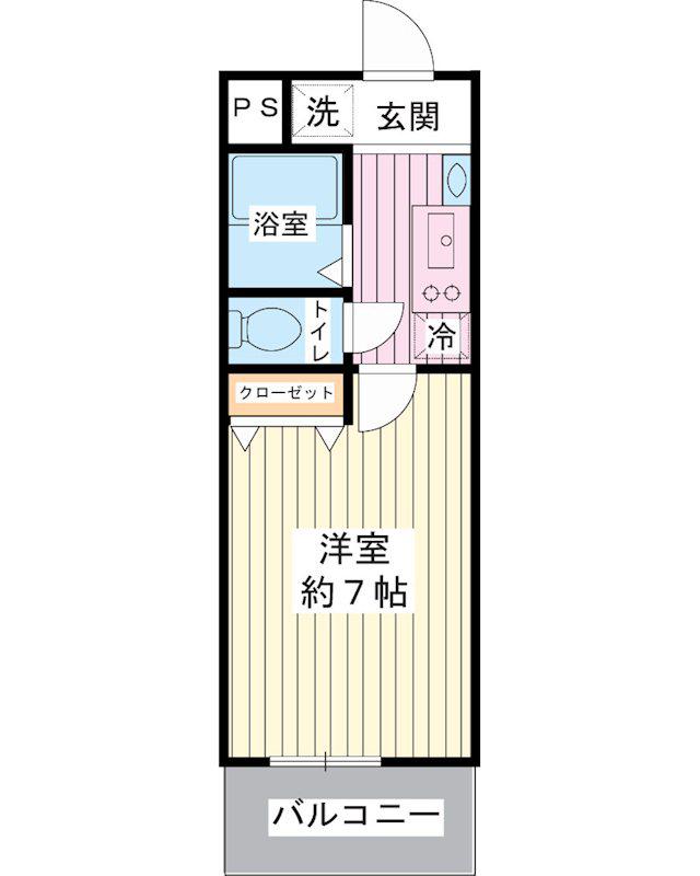 LUSSOVITAMAIHAMA(1K/1階)の間取り写真