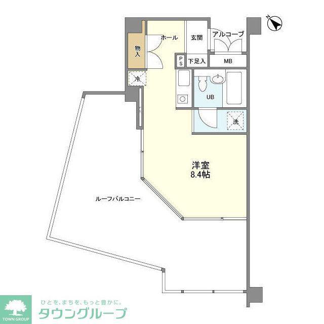 パティオス1番街(ワンルーム/5階)の間取り写真