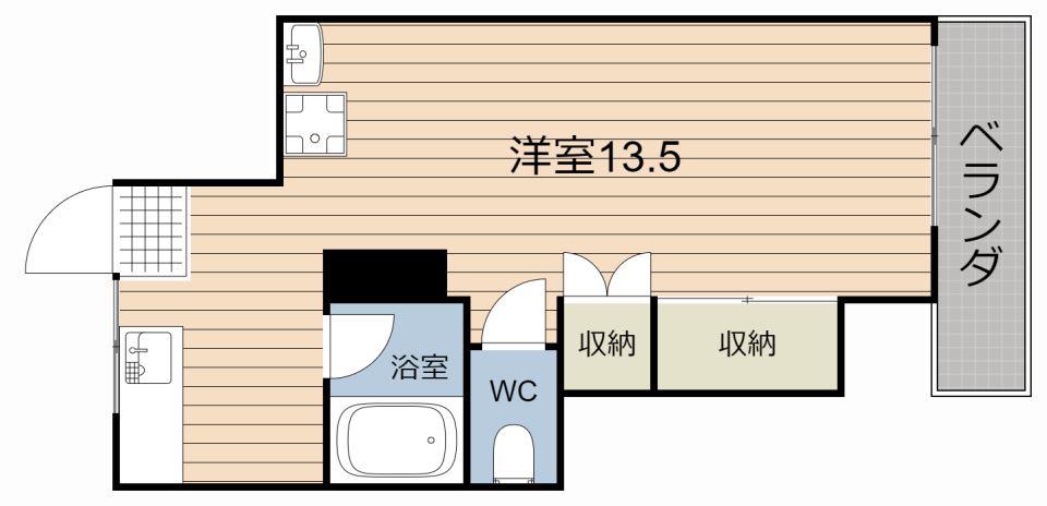 村永マンション(ワンルーム/3階)の間取り写真