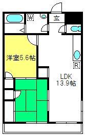 フローテラス(2LDK/3階)の間取り写真