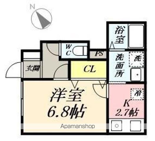 シャノワール岩沼(1K/1階)の間取り写真
