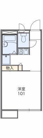 レオパレス上飯田(1K/1階)の間取り写真