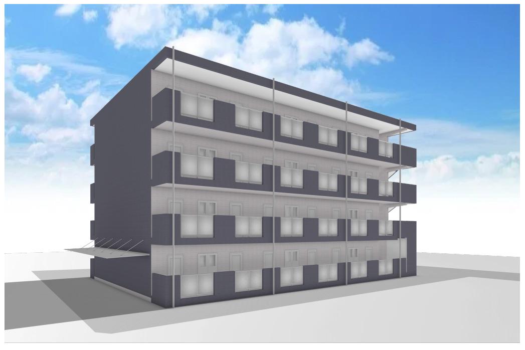学校町通YMマンション(1K/2階)