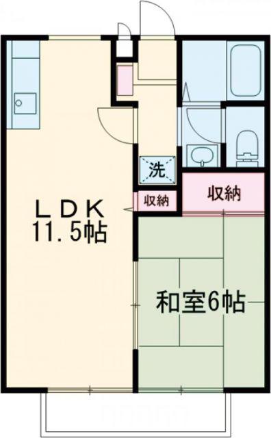 メゾン・ド・司(1LDK/1階)の間取り写真
