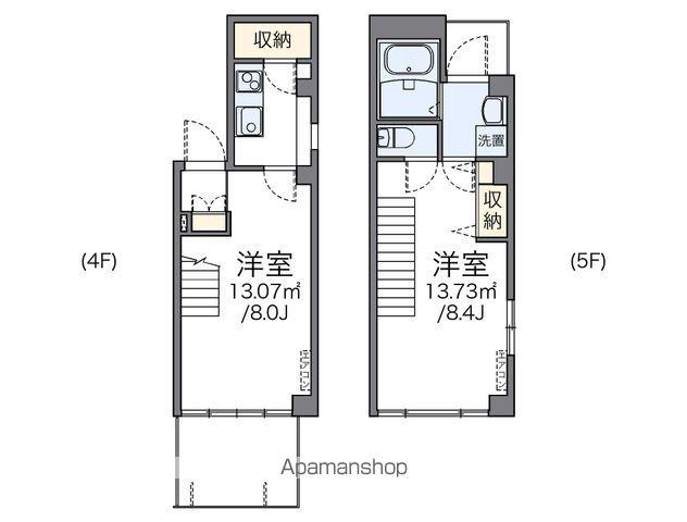 レオネクストシャンテ無量寿(1LDK/4階)の間取り写真