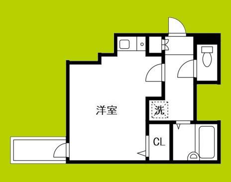 SENSE COURT 森ノ宮(ワンルーム/4階)の間取り写真