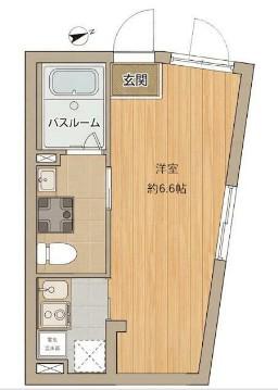 ボンズステージ町屋(1K/4階)の間取り写真