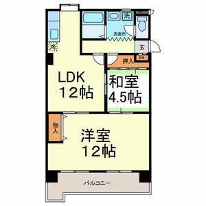 サンパーク大鐘II(2LDK/3階)の間取り写真