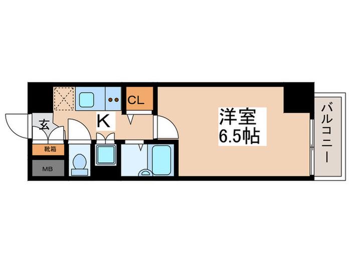 G・CONFORT亀戸7丁目(1K/3階)の間取り写真